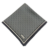 Vakko Twill İpek Eşarp - Helezon Monogram - Füme Krem