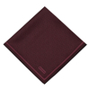 Vakko Twill İpek Eşarp - Yeni Monogram - Bordo
