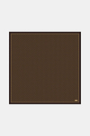 Vakko Twill İpek Eşarp - Yeni Monogram - Acı Kahve