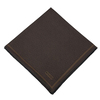 Vakko Twill İpek Eşarp - Yeni Monogram - Koyu Kahve