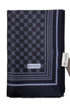 Vakko Twill İpek Şal - Özel Seri - Lacivert Mavi