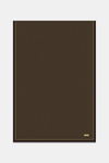 Vakko Twill İpek Şal - Yeni Monogram - Acı Kahve