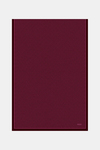 Vakko Twill İpek Şal - Yeni Monogram - Bordo