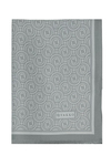 Vakko Twill İpek Şal - Yeni Monogram - Gri Füme