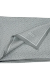 Vakko Twill İpek Şal - Yeni Monogram - Gri Füme