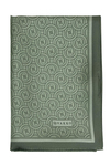 Vakko Twill İpek Şal - Yeni Monogram - Koyu Mint