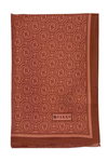 Vakko Twill İpek Şal - Yeni Monogram - Somon