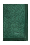 Vakko Twill İpek Şal - Yeni Monogram - Zümrüt
