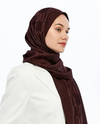 Valentino Orlandi Alia Şal - Dama Desenli - Bordo