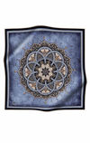 Vissona Twill İpek Eşarp - 17376 - 0031-0033 İndigo Lacivert