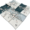 Vissona Twill İpek Eşarp - 6273 - 0039-0003 Petrol Yeşili Krem