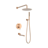 Fontana FJ-4153F Fırçalanmış Rose Ankastre Duş Seti