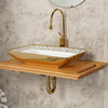 LENA E-8121 Tezgah Üstü Porselen Lavabo