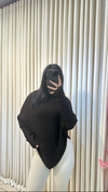 Acıkahve Yarasa Model Asimetrik Triko