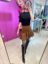 Asimetrik Pileli Nubuk Etek