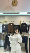 Belden Oturtmalı Beyaz Renk Premium Poplin Gömlek