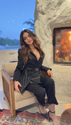KEMER VE ZİNCİR DETAYLI PREMIUM TAKIM - SİYAH
