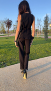 PEPLUM BLUZLU TAKIM - SİYAH