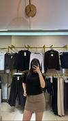 Siyah Renk Bisiklet Yaka Dilvin Triko