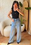 Fitilli Basic Bluz - Siyah