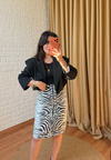 Siyah Kısa Blazer Ceket