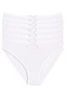Bambu Bikini Kadın Külot Beyaz 6'lı Paket