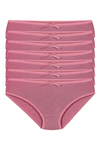 Bambu Bikini Kadın Külot Gül Kurusu 6'lı Paket