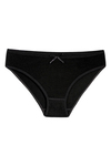 Bambu Bikini Kadın Külot Siyah 6'lı Paket