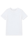 Bambu Bisiklet Yaka Erkek T-Shirt Beyaz