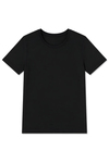 Bambu Bisiklet Yaka Erkek T-Shirt Siyah