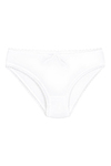Bambu Dantelli Bikini Kadın Külot Beyaz 6'lı Paket