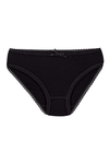 Bambu Dantelli Bikini Kadın Külot Siyah 6'lı Paket