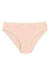 Bambu Dantelli Bikini Kadın Külot Ten 6'lı Paket