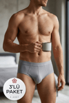 Bambu Erkek Slip Gri 3'lü Paket