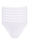 Bambu Kemerli Bikini Kadın Külot Beyaz 6'lı Paket