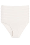 Bambu Süper İz Yapmaz Bikini Kadın Külot Ekru 6'lı Paket