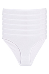 Bambu Süper İz Yapmaz Bikini Kadın Külot Beyaz 6'lı Paket