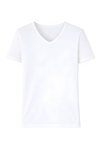 Bambu V Yaka Erkek T-Shirt Beyaz