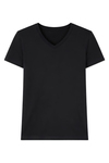 Bambu V Yaka Erkek T-Shirt Siyah