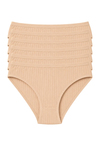 Çizgili Bambu Bikini Kadın Külot Ten 6'lı Paket