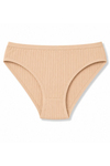 Çizgili Bambu Bikini Kadın Külot Ten 6'lı Paket