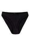 Likralı Dantelli Bikini Kadın Külot Siyah 6'lı Paket
