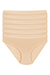 Likralı İz Yapmaz Bikini Kadın Külot Ten 6'lı Paket