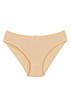 Likralı Kaşkorse Kadın Bikini Külot Ten 6'lı Paket