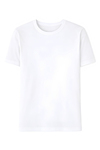 Likralı Kısa Kol Erkek T-Shirt Beyaz