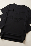 Modal Bisiklet Yaka Erkek T-Shirt Siyah