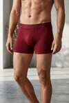 Modal Likralı Erkek Boxer Bordo 3'lü Paket