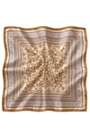 Anadolu Motif Desen Bej-Camel Soft Bandana Fular 50x50 cm