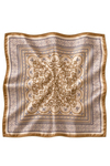 Anadolu Motif Desen Bej-Camel Soft Bandana Fular 50x50 cm