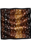 Ceylan Desen Kahve-Taba Soft Bandana Fular 50x50 cm